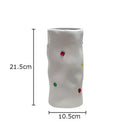 GobekUsa Gemstone Ceramic Vase: Desk Decor, Floral Arrangement, Room Aesthetic