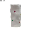 GobekUsa Gemstone Ceramic Vase: Desk Decor, Floral Arrangement, Room Aesthetic