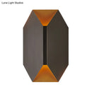 GobekUsa Black Geometric LED Wall Lamp with Metal Shade - Modern 1 Light Wall Mounted Lighting