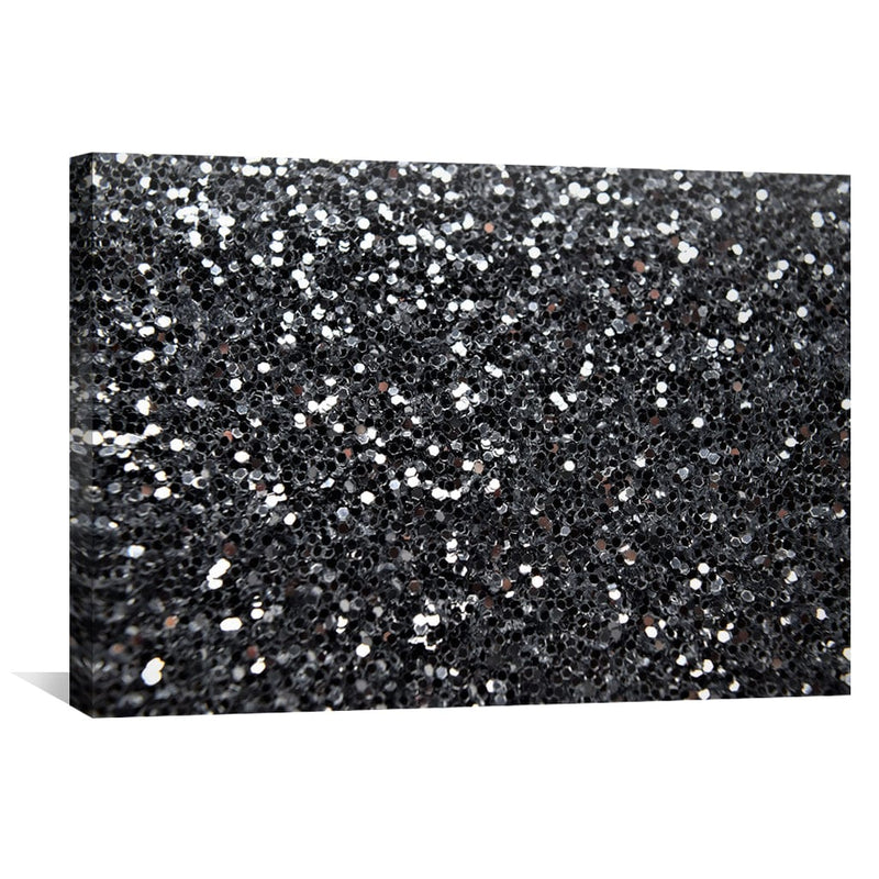 Black Glitter III Canvas