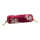 GobekUsa Bamboo Leaves Embroidery Bolster Pillow Covers - 18x55cm