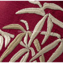 GobekUsa Bamboo Leaves Embroidery Bolster Pillow Covers - 18x55cm