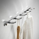 GobekUsa Brass 5-Hook Robe Rack in Black Gold for Wall Mount Towel & Clothes Storage