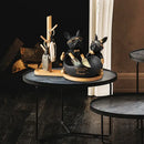 GobekUsa French Bulldog Butler Statue, Resin Animal Sculpture, Home & Office Decor Gift