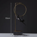 GobekUsa Gymnastic Acrobat Resin Sculpture Ornaments for Living Room Decor