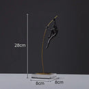 GobekUsa Gymnastic Acrobat Resin Sculpture Ornaments for Living Room Decor