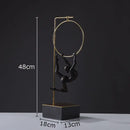 GobekUsa Gymnastic Acrobat Resin Sculpture Ornaments for Living Room Decor