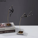 GobekUsa Gymnastic Acrobat Resin Sculpture Ornaments for Living Room Decor