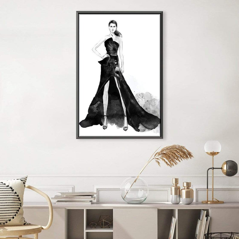 Black Gown Canvas