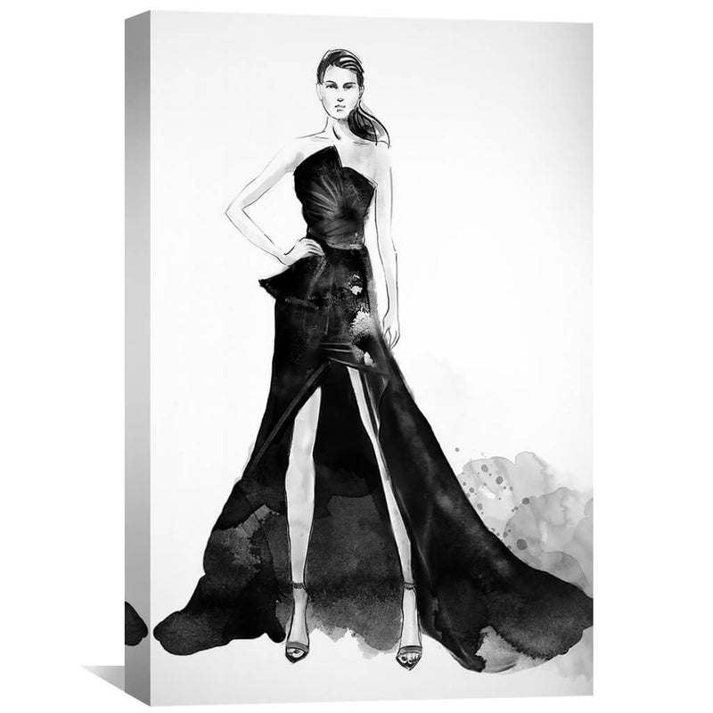 Black Gown Canvas