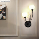 GobekUsa Black Half-Bulb Wall Sconce Light with Frosted White Glass Bowl- Modern and Elegant Wall Mount Lamp
