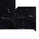 Black Honed French Interlock Marble Mosaics 12 1/4x15 7/8