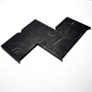 Black Honed French Interlock Marble Mosaics 12 1/4x15 7/8