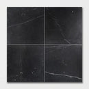 Black Honed Marble Tiles 18x18