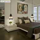 GobekUsa Black Industrial Cylinder Pendant Lighting - Clear Glass Hanging Light for Living Room
