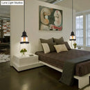 GobekUsa Black Industrial Cylinder Pendant Lighting - Clear Glass Hanging Light for Living Room
