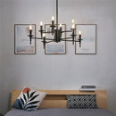 GobekUsa Iron Art LED Candle Chandelier Pendant Light for Living Room & Kitchen