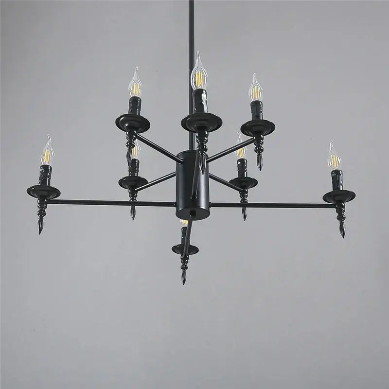 GobekUsa Iron Art LED Candle Chandelier Pendant Light for Living Room & Kitchen, photo 6 of 8