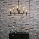 GobekUsa Iron Art LED Candle Chandelier Pendant Light for Living Room & Kitchen