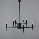 GobekUsa Iron Art LED Candle Chandelier Pendant Light for Living Room & Kitchen