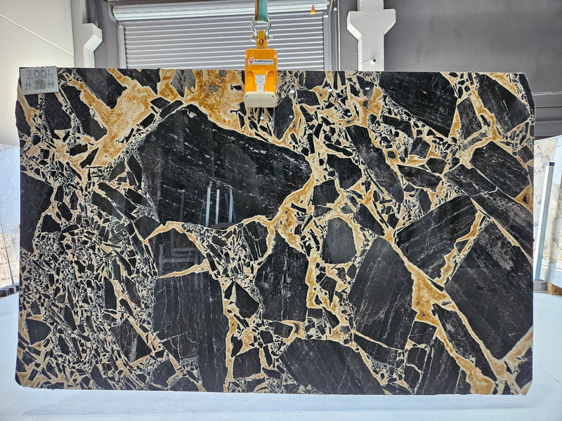 Black Leopard Marble Slab, Polished 2 cm, lot photo 3