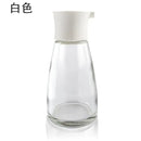 Black & lime green 170ml seasoning bottle set kitchen glass dispenser by Decorbites