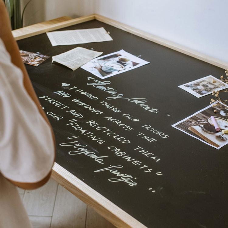 Black Magnetic Chalk Board with Solid Wood Frame, photo 5 of 9