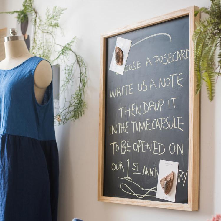 Black Magnetic Chalk Board with Solid Wood Frame, photo 6 of 9