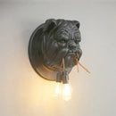 GobekUsa Bulldog Resin Wall Lamp for Living Room and Corridor Decor