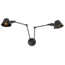 GobekUsa Double Swing Arm Wall Lights Bedside Sconce E27 Lighting Decor