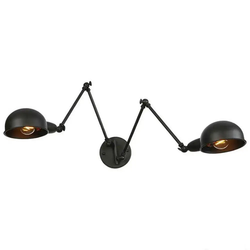 GobekUsa Double Swing Arm Wall Lights Bedside Sconce E27 Lighting Decor, photo 3 of 11