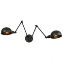 GobekUsa Double Swing Arm Wall Lights Bedside Sconce E27 Lighting Decor