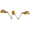 GobekUsa Double Swing Arm Wall Lights Bedside Sconce E27 Lighting Decor