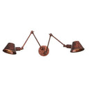 GobekUsa Double Swing Arm Wall Lights Bedside Sconce E27 Lighting Decor