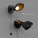 GobekUsa LED Wall Sconce With Switch, Nordic Design for Bedside, Study, Living Room