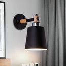 GobekUsa Nordic Monochrome Rotatable Wall Lamp with Empire Shade, Ideal for Stairs