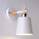 GobekUsa Nordic Monochrome Rotatable Wall Lamp with Empire Shade, Ideal for Stairs