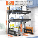 GobekUsa 2-Layer Over Sink Dish Drying Rack & Utensil Holder Organizer