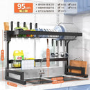GobekUsa 2-Layer Over Sink Dish Drying Rack & Utensil Holder Organizer