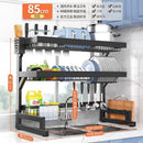 GobekUsa 2-Layer Over Sink Dish Drying Rack & Utensil Holder Organizer