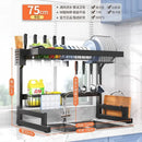 GobekUsa 2-Layer Over Sink Dish Drying Rack & Utensil Holder Organizer