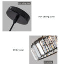 GobekUsa Crystal Kitchen Pendant Lamp for Dining Room, Coffee Shop, and Bar