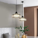 GobekUsa Crystal Kitchen Pendant Lamp for Dining Room, Coffee Shop, and Bar