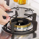 Black metal gas stove pot holder kitchen burner rack by Decorbites