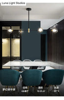 GobekUsa Black Metal Island Pendant Lighting with Modern Minimalist Design for Dining Table"