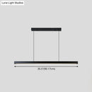 GobekUsa Black Metal Linear LED Pendant: Sleek Restaurant Island Light Fixture