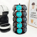 GobekUsa Dolce Gusto Capsule Holder Rotating Storage Rack for 35 Pods