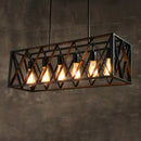 GobekUsa Black Metal Suspension Pendant Light for Dining Room and Warehouse