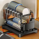 GobekUsa Kitchen Dish Drainer & Storage Rack - Countertop Organizer for Dinnerware