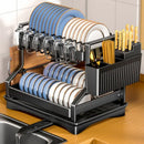 GobekUsa Kitchen Dish Drainer & Storage Rack - Countertop Organizer for Dinnerware
